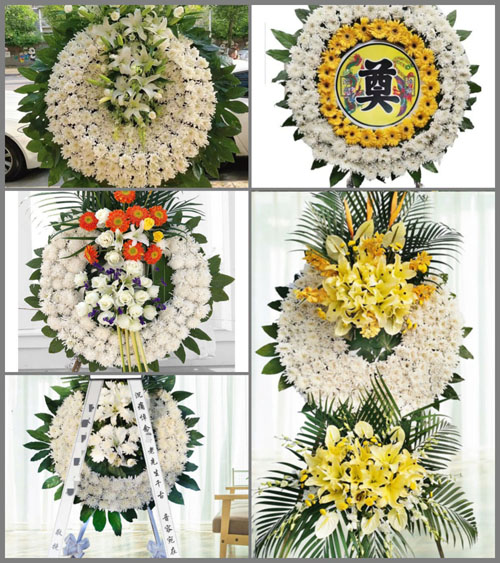 湖南永州祁阳县潘市镇中洲村花圈速递